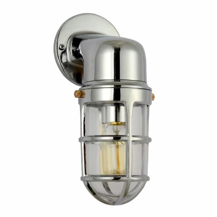 Aplică de exterior LUND 1xE27/12W/230V IP44 crom