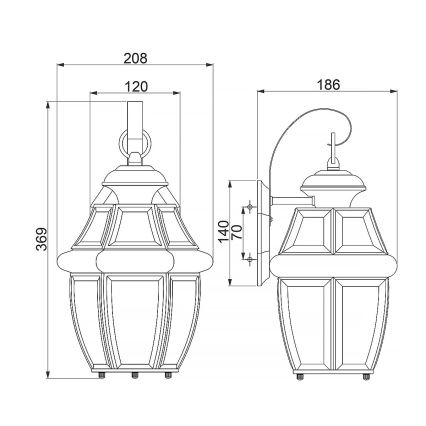Aplică de exterior MARINE 1xE27/150W/230V IP44 aurie Quoizel