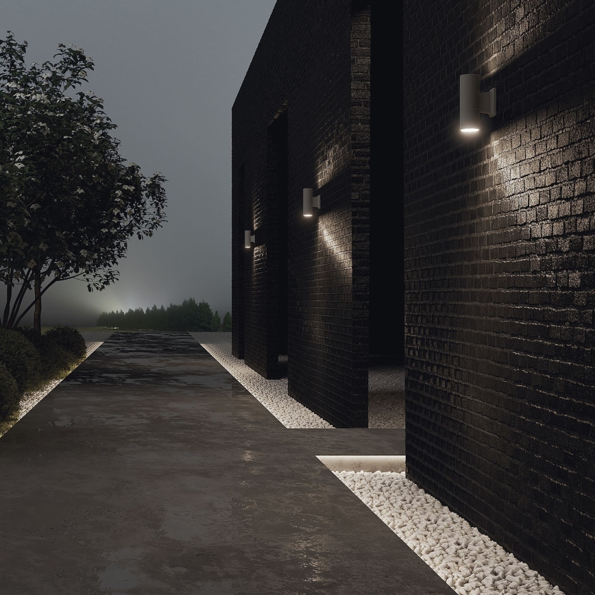 Aplică de exterior Maytoni O574WL-02GR BOWERY 2xGU10/50W/230V IP54 antracit