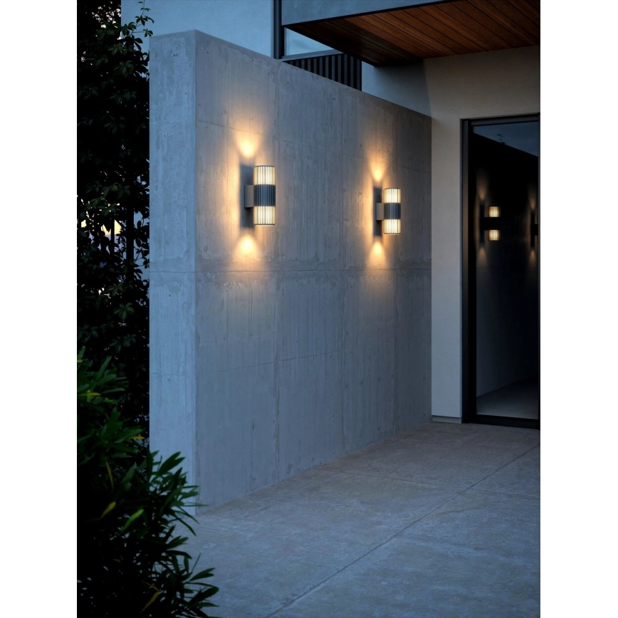 Aplică de exterior Nordlux ALUDRA 2xE27/15W/230V IP54 antracit