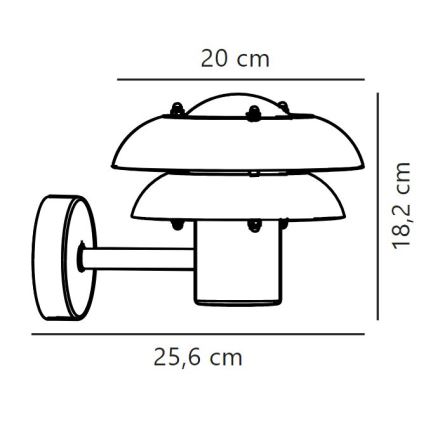 Aplică de exterior Nordlux KURNOS 1xE14/12W/230V IP54 negru