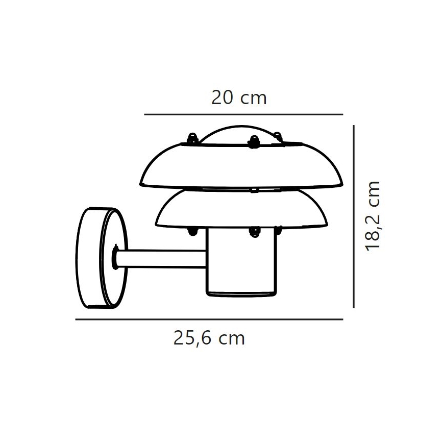 Aplică de exterior Nordlux KURNOS 1xE14/12W/230V IP54 negru