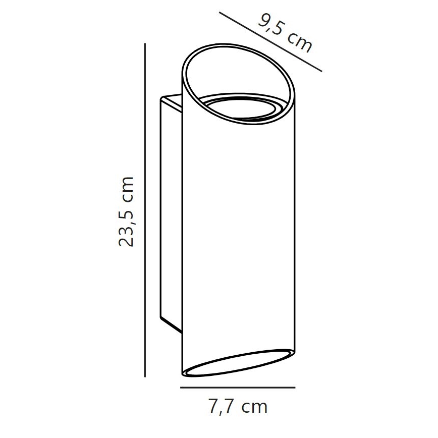 Aplică de exterior Nordlux NICO 2xGU10/35W/230V IP54 negru