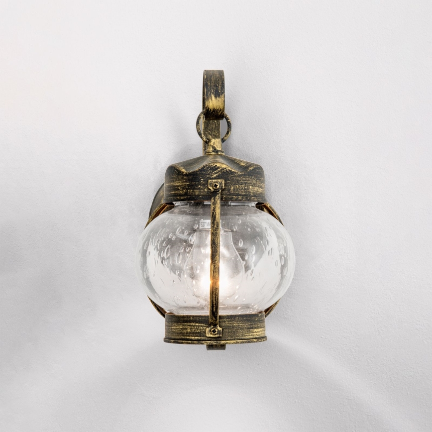 Lampă de perete pentru exterior TAVERNA 1xE27/60W/230V IP23 bronz/patină