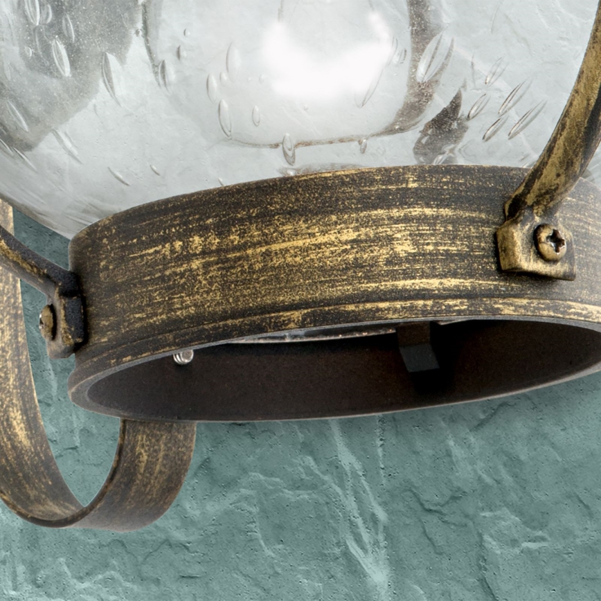 Lampă de perete pentru exterior TAVERNA 1xE27/60W/230V IP23 bronz/patină