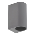 Aplică de exterior PARETE 2xGU10/6W/230V IP54 gri
