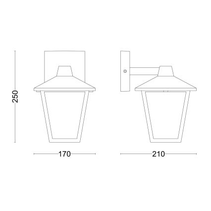 Aplică de exterior Philips KINNO 1xE27/25W/230V IP44