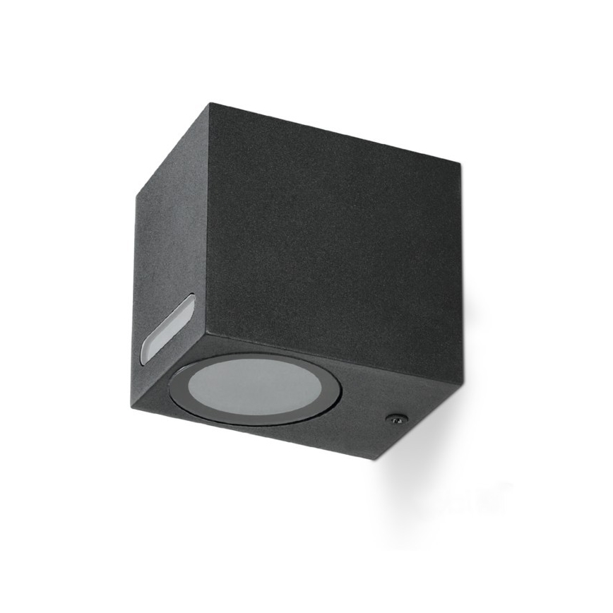 Aplică de exterior QUERK 1xGU10/35W/230V IP54 8 cm negru