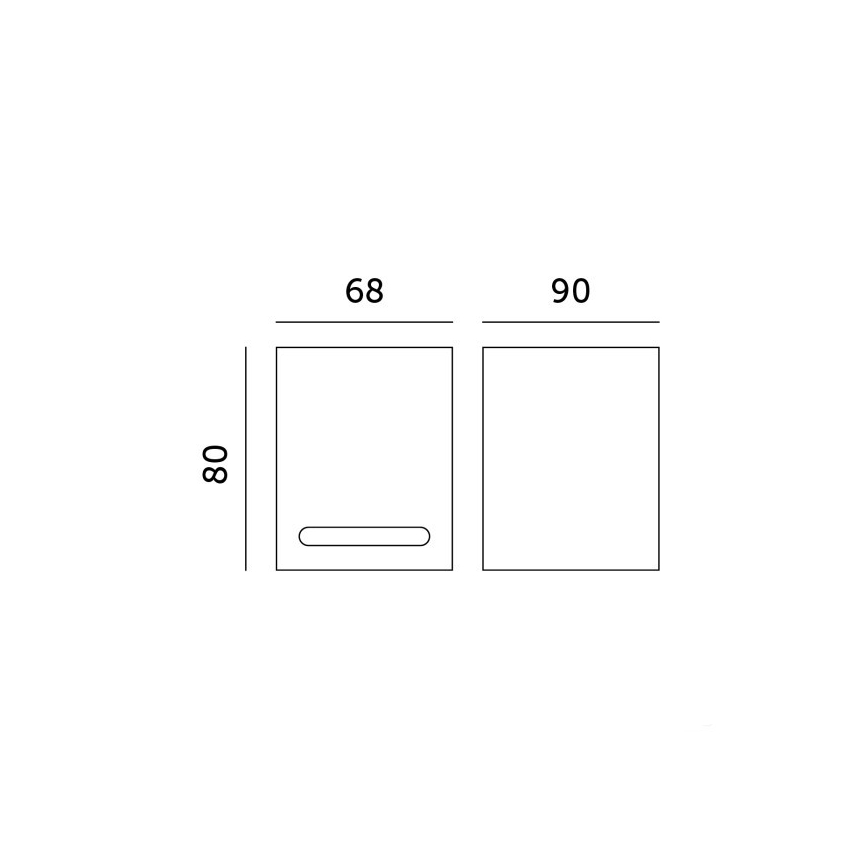 Aplică de exterior QUERK 1xGU10/35W/230V IP54 8 cm negru