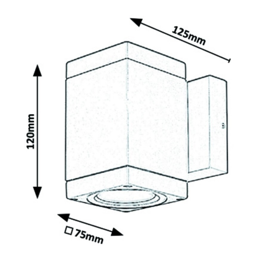 Aplică de exterior Rabalux 1xGU10/35W/230V IP54