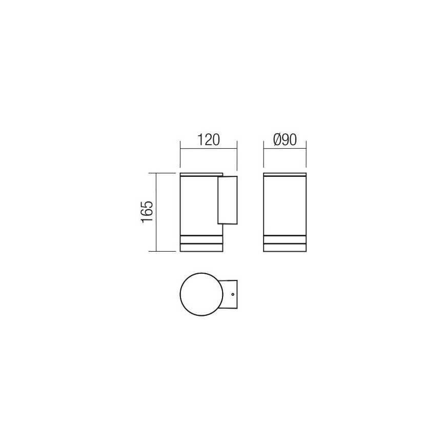 Aplică de exterior Redo 90517 CARGO 1xGU10/28W/230V IP54 antracit