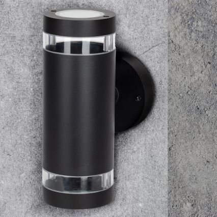 Aplică de exterior RINO 2xGU10/12W/230V IP54 negru