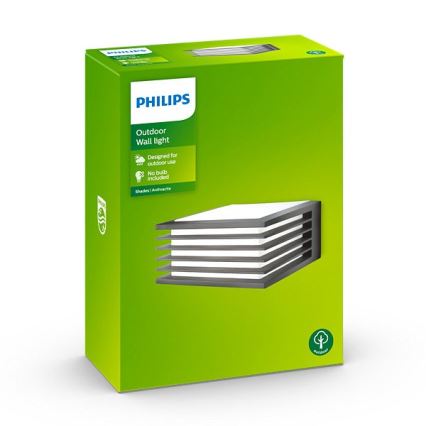 Aplică de exterior 1xE27/15W/230V IP44 antracit Philips
