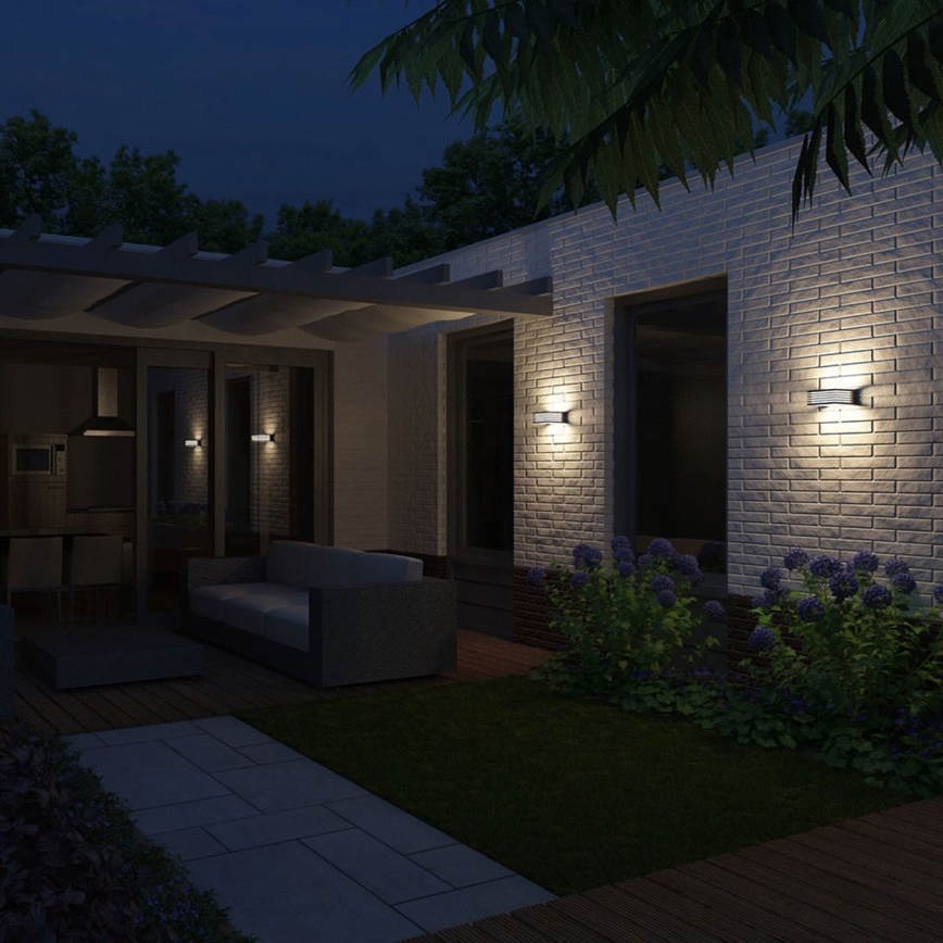 Aplică de exterior SHADES 1xE27/15W/230V IP44 gri Philips