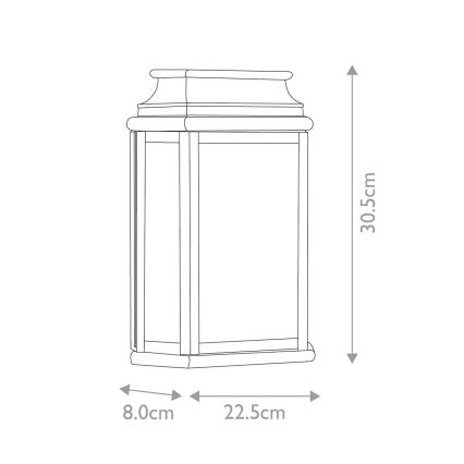 Aplică de exterior ST MARTINS 1xE27/100W/230V IP44 bronz Elstead