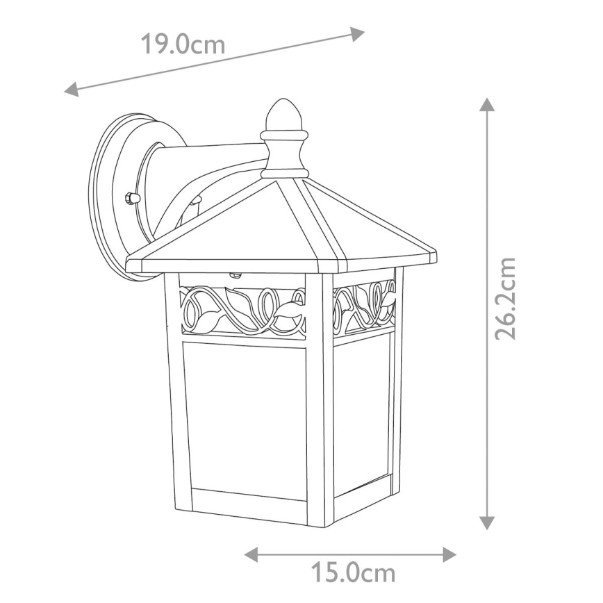 Aplică de exterior WINCHCOMBE 1xE27/60W/230V IP44 Elstead GZH-WC2