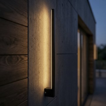 Aplica de exterior YALTE LED/11W/230V 3000/4000/6500K 81,5 cm IP54 neagră