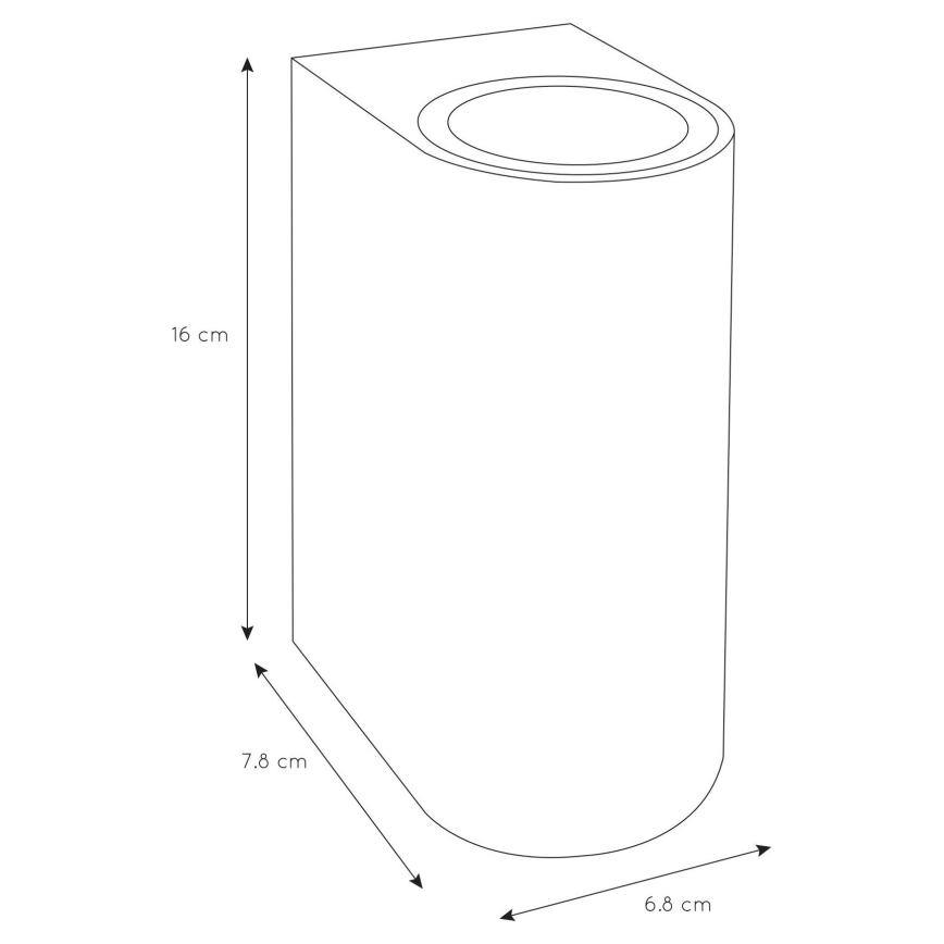 Aplică de exterior ZARO 2xGU10/35W/230V IP44 albă Lucide 69801/02/31