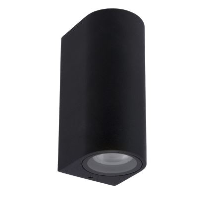 Aplică de exterior ZARO 2xGU10/35W/230V IP44 neagră Lucide 69801/02/30