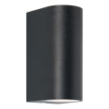 Aplică de exterior Zuma Line 2xGU10/35W/230V IP44 negru