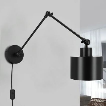Aplica de perete 1xE27/20W/230V neagră