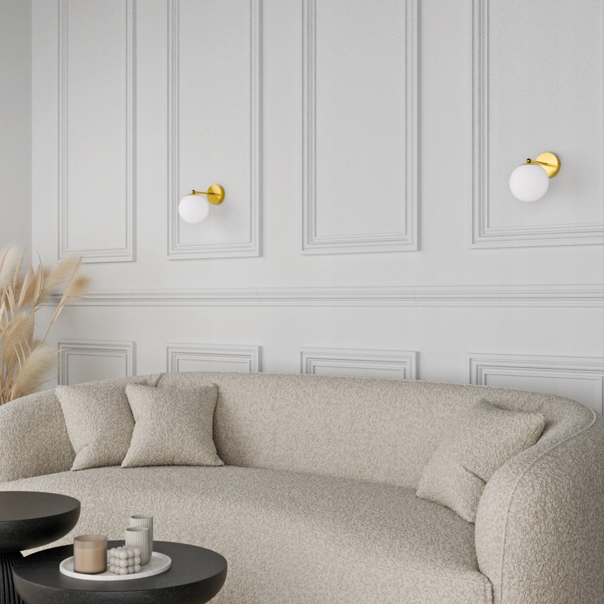 Aplica de perete 1xE27/40W/230V auriu/alb