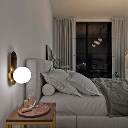 Aplica de perete 1xE27/40W/230V auriu/alb