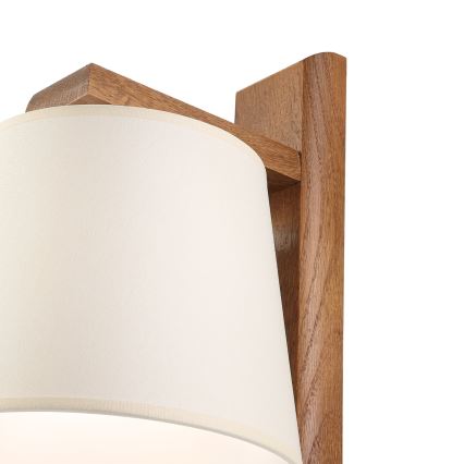 Aplica de perete AIDA 1xE27/15W/230V stejar/crem