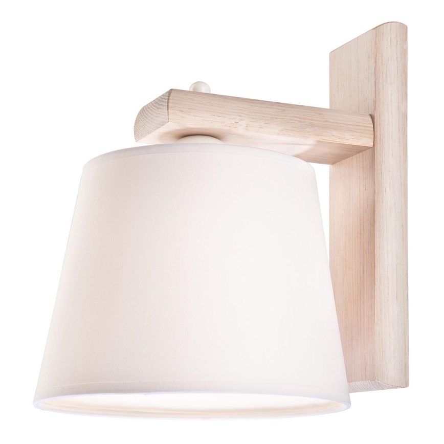 Aplica de perete AIDA 1xE27/60W/230V, stejar
