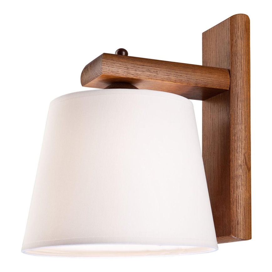 Aplică de perete AIDA 1xE27/60W/230V stejar