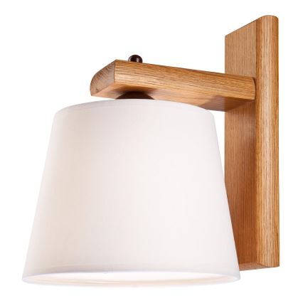 Aplica de perete AIDA 1xE27/60W/230V, stejar