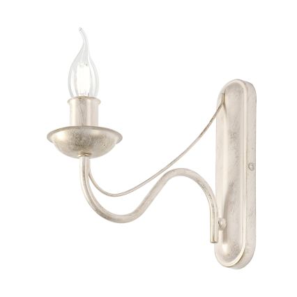 Aplică de perete ANTON 1xE14/60W/230V, alb patinat