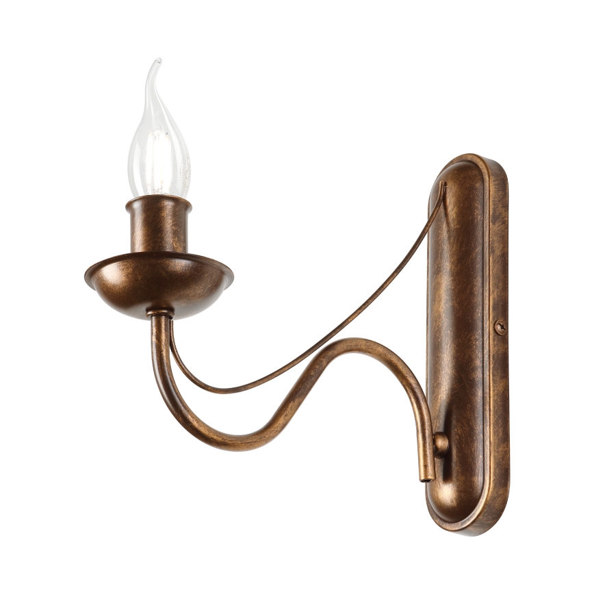 Aplica de perete ANTON, 1xE14/60W/230V, bronz