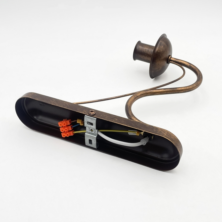 Aplica de perete ANTON, 1xE14/60W/230V, bronz