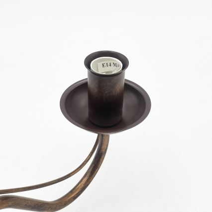 Aplica de perete ANTON, 1xE14/60W/230V, bronz