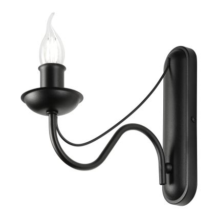 Aplica de perete ANTON 1xE14/60W/230V negru