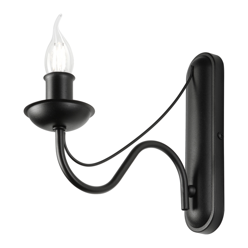Aplica de perete ANTON 1xE14/60W/230V negru