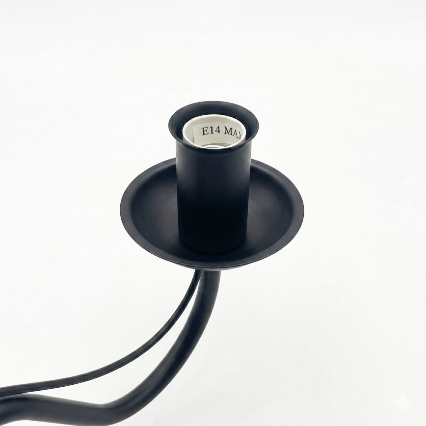 Aplica de perete ANTON 1xE14/60W/230V negru