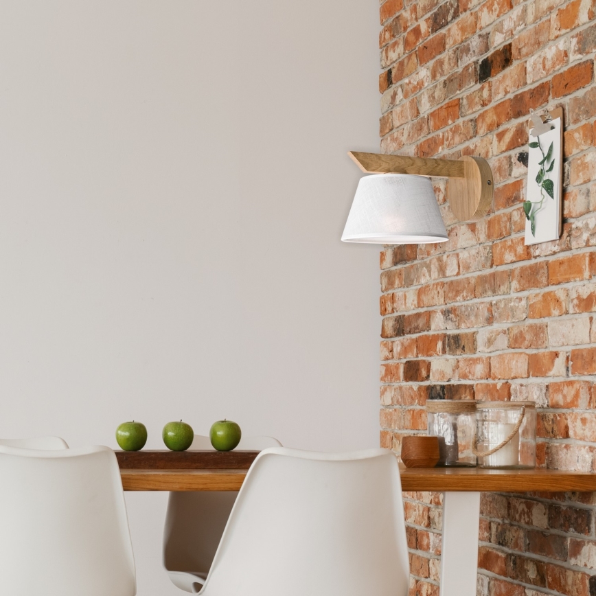 Aplica de perete ANTONIO 1xE14/40W/230V stejar