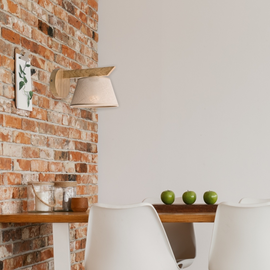 Aplica de perete ANTONIO 1xE14/40W/230V stejar