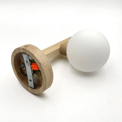 Aplica de perete ANTONIO 1xG9/5W/230V stejar/alb