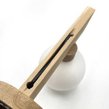 Aplica de perete ANTONIO 1xG9/5W/230V stejar/alb