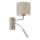 Aplica de perete ARDEN 1xE27/15W/230V + 1xG9/8W bej