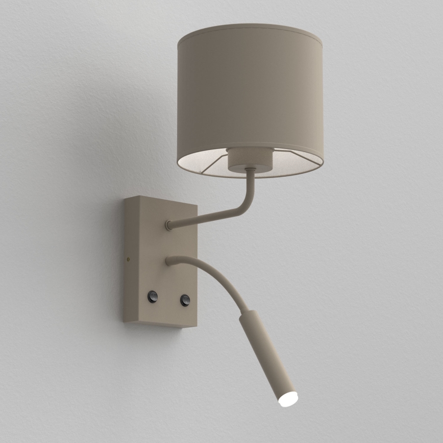 Aplica de perete ARDEN 1xE27/15W/230V + 1xG9/8W bej