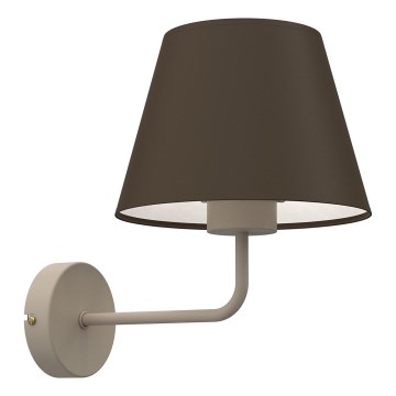Aplica de perete ARDEN 1xE27/15W/230V, bej/maro