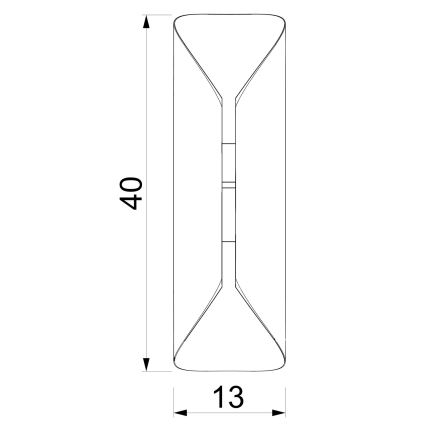 Aplica de perete BARBOS 2xG9/8W/230V burgundă