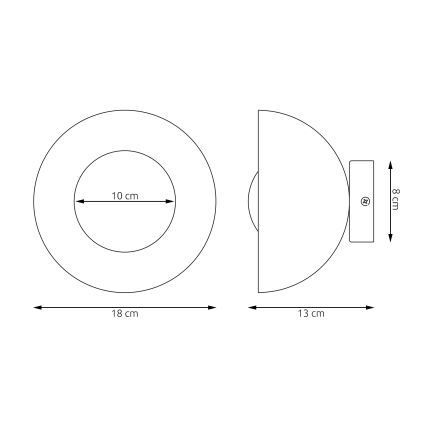 Aplica de perete BIBI 1xG9/8W/230V albă