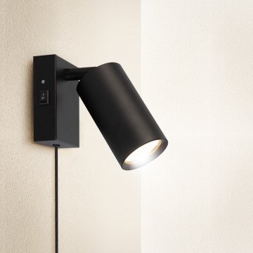 Aplică de perete CELE 1xGU10/30W/230V negru