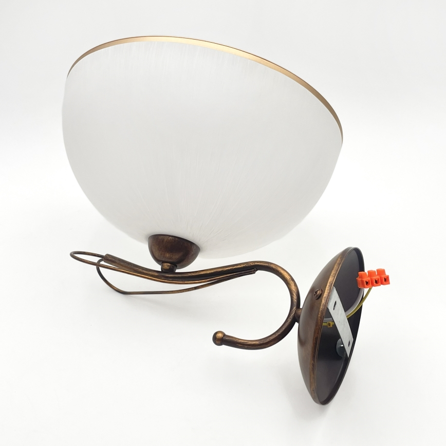 Aplica de perete COBRA, 1 x E27, 60 W, 230 V, bronz/patină