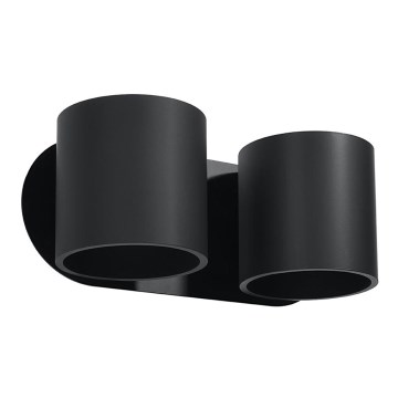 Aplica de perete cu spot ORBIS 2xG9/40W/230V negru